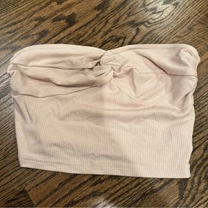 Cream crop top size medium